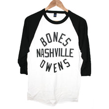 Load image into Gallery viewer, CLASSIC WHITE BASEBALL RAGLAN WITH BLACK SLEEVES

